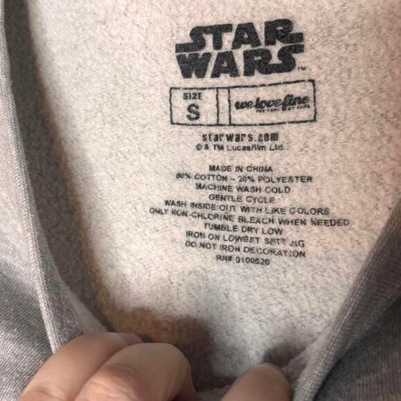 Star Wars Men's Character Graphic Crew Neck Gray Sweatshirt - Picture 4 of 4